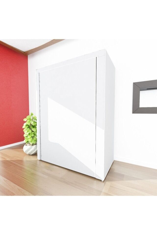 Ihsanbölünmez Özel Tasarım Güçlendirilmiş Çelik Yapım Raflı Yorgan Hurcu, Yüklük, Gri Renk Bez Dolap