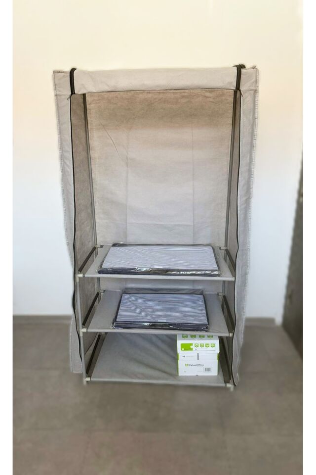 Askılı Çok Amaçlı Portatif Bez Dolap Gardrop