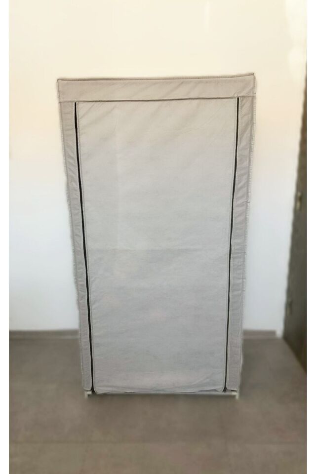 Çok Amaçlı Askılı Portatif Bez Gardrop Gri