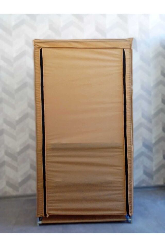 Çok Amaçlı Askılı Portatif Bez Gardırop Bej