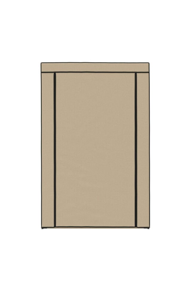 Özel Tasarım Güçlendirilmiş Çelik Yapım Yorgan Hurcu, Yüklük, Saklama Dolabı, Bej Renk Bez Dolap