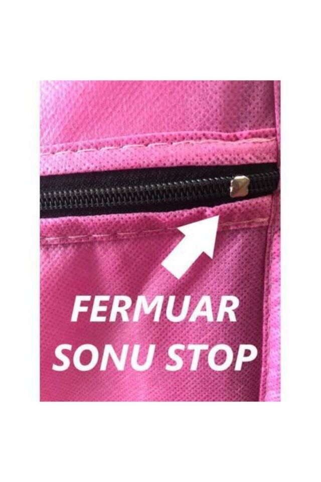 Çelik Borulu Plastik Raflı Siyah Bez Dolap Gardırop Si̇yah